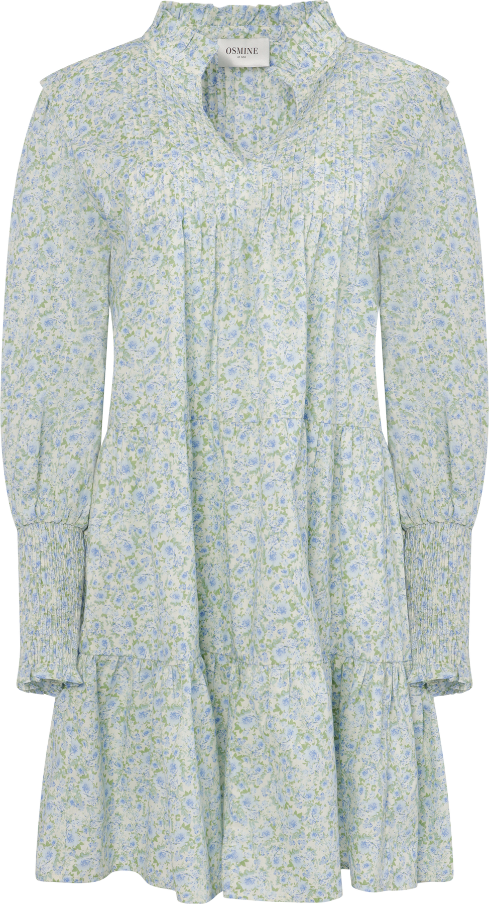 Embla Poplin Print Dress - Blue Garden