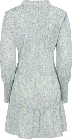 Embla Poplin Print Dress - Blue Garden