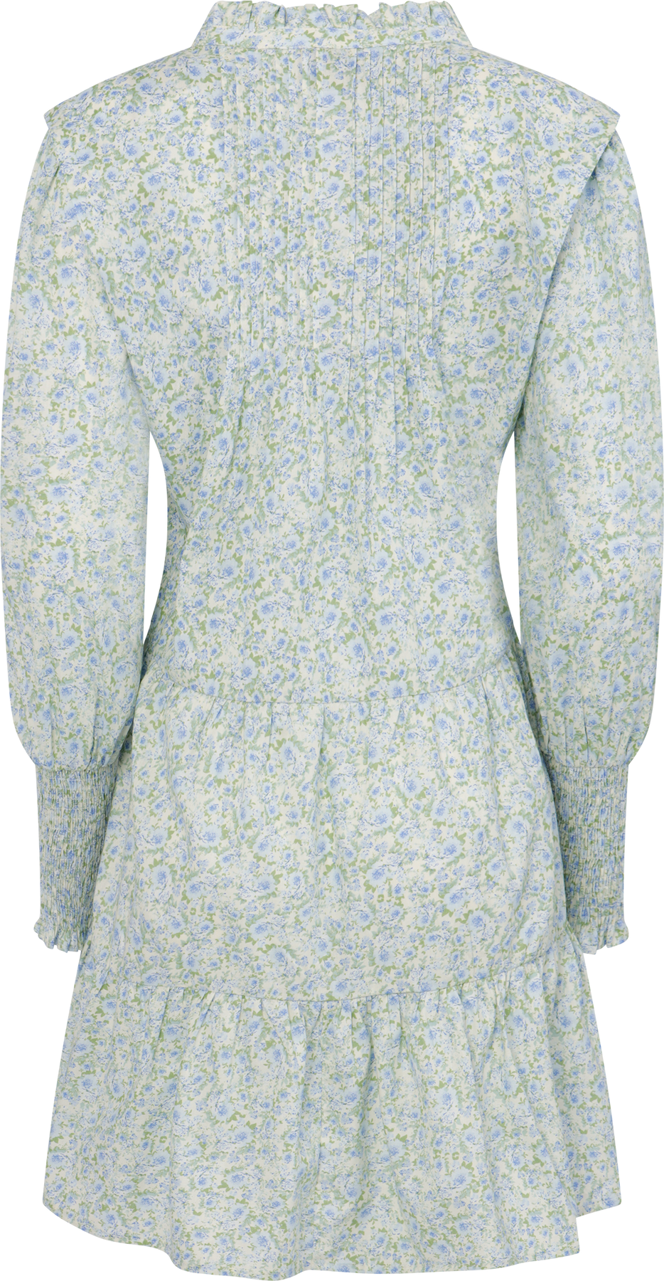 Embla Poplin Print Dress - Blue Garden