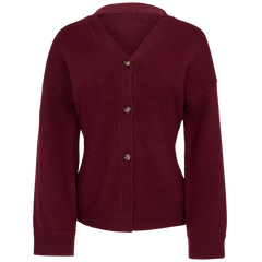 Karmaic Fitted Cardigan - Bordeaux
