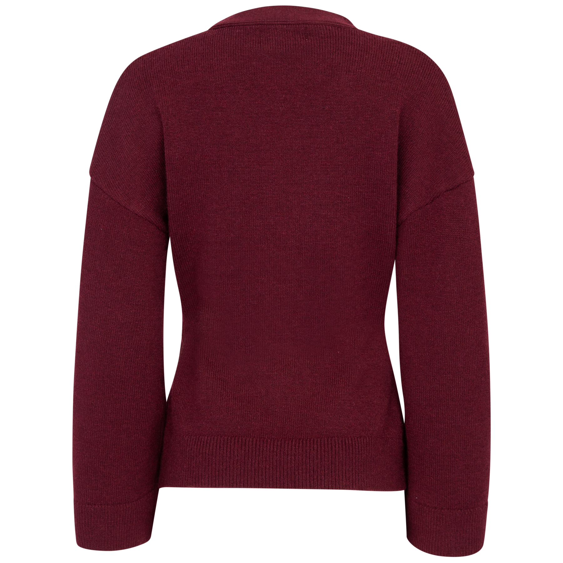 Karmaic Fitted Cardigan - Bordeaux