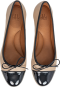 A8041 - Black Patent/Beige Nappa