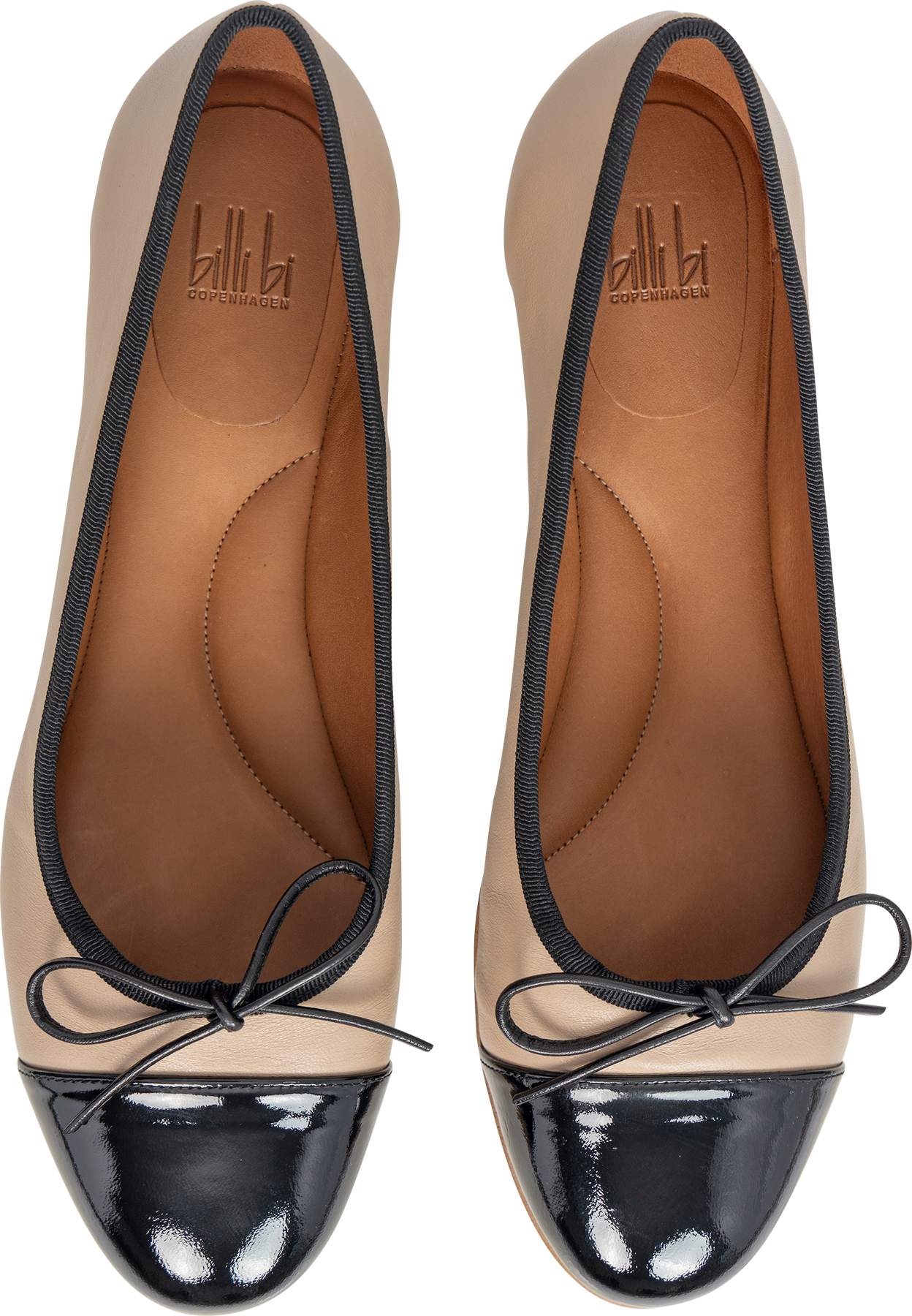 A8041 - Black Patent/Beige Nappa