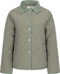 Anne Quilt Solid Jacket - Khaki
