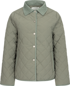 Anne Quilt Solid Jacket - Khaki