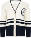 Gant Varsity V-Neck Kofta - Kräm