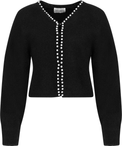 Sara Pearl Cardigan - Black