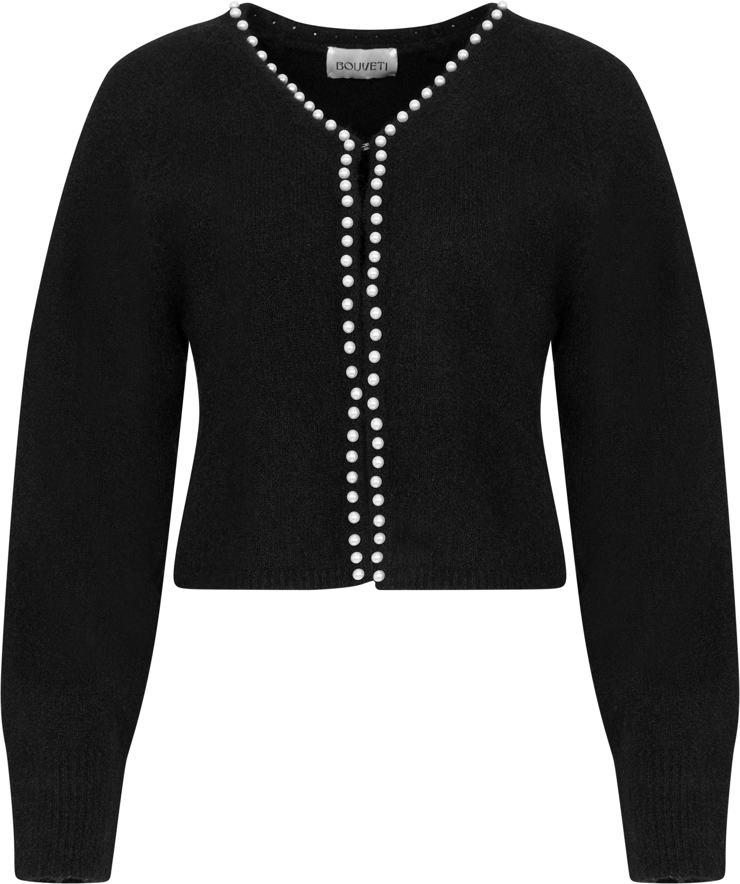 Sara Pearl Cardigan - Svart