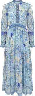 Shelby Long Dress - Blå