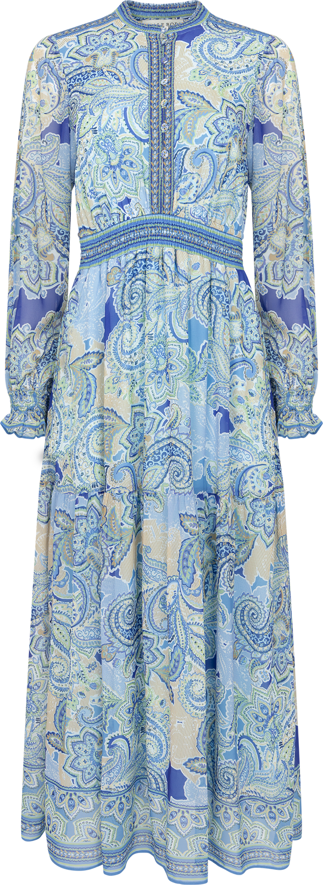 Shelby Long Dress - Blå