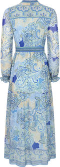 Shelby Long Dress - Blå