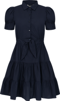 Aurora Dress - Marine Poplin