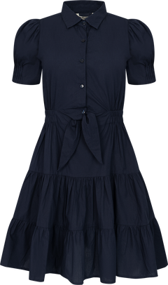Aurora Dress - Marine Poplin