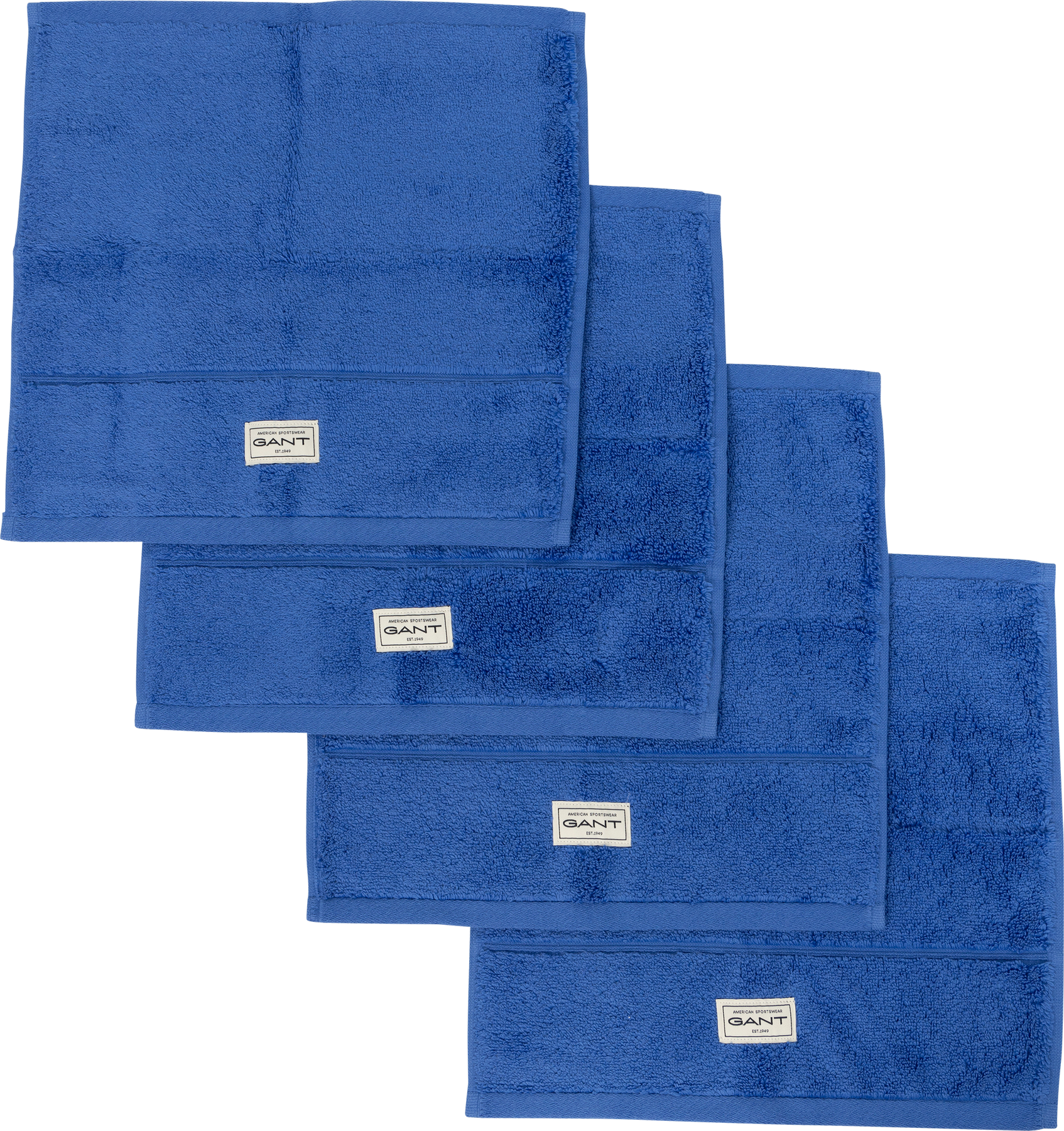 GANT Home Premium Handduk 30x30 4-pack - Rich Blue