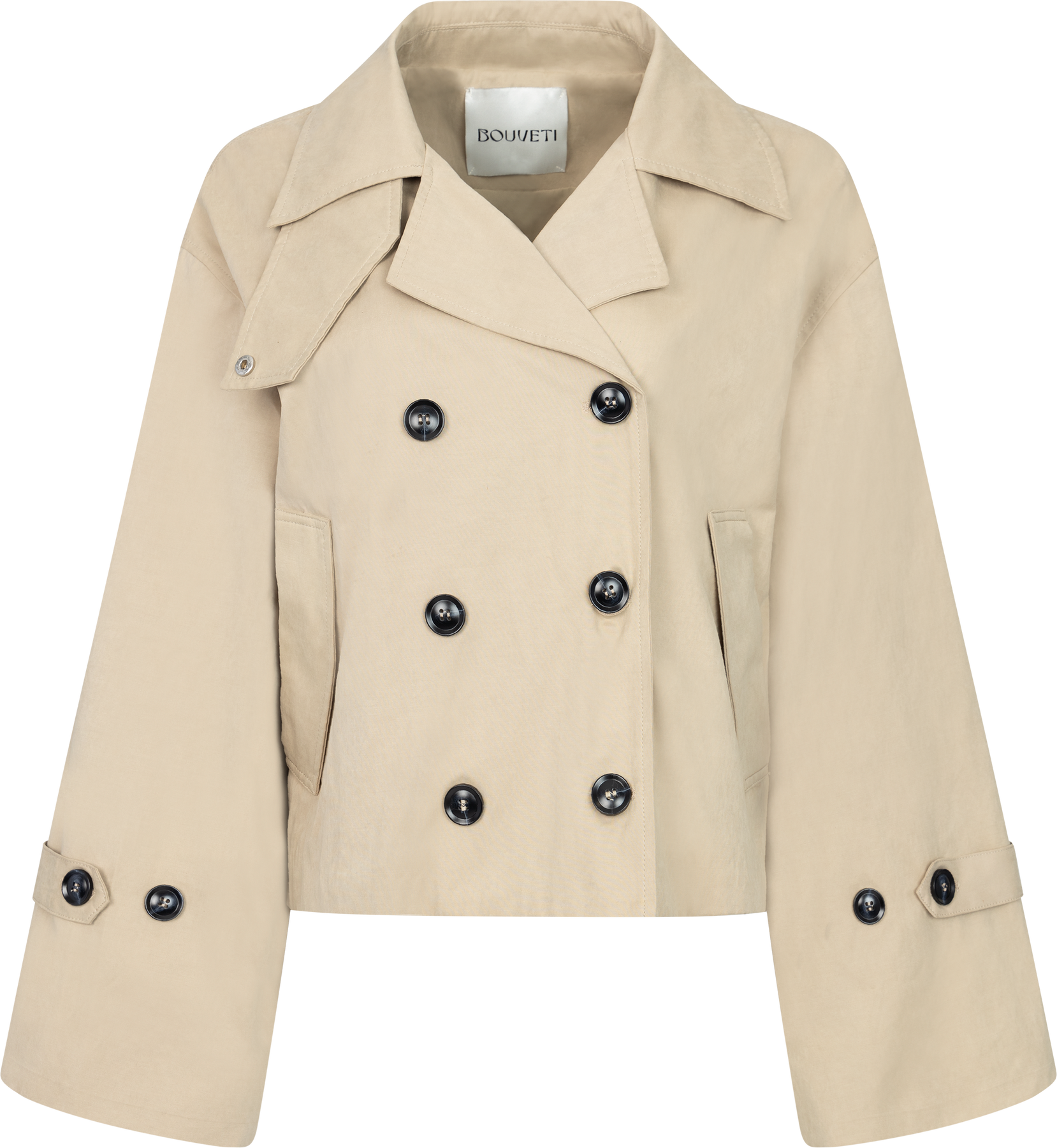 Anastasia Short Trench Jacket - Sand