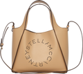 Logo Crossbody Tote Bag - Fawn