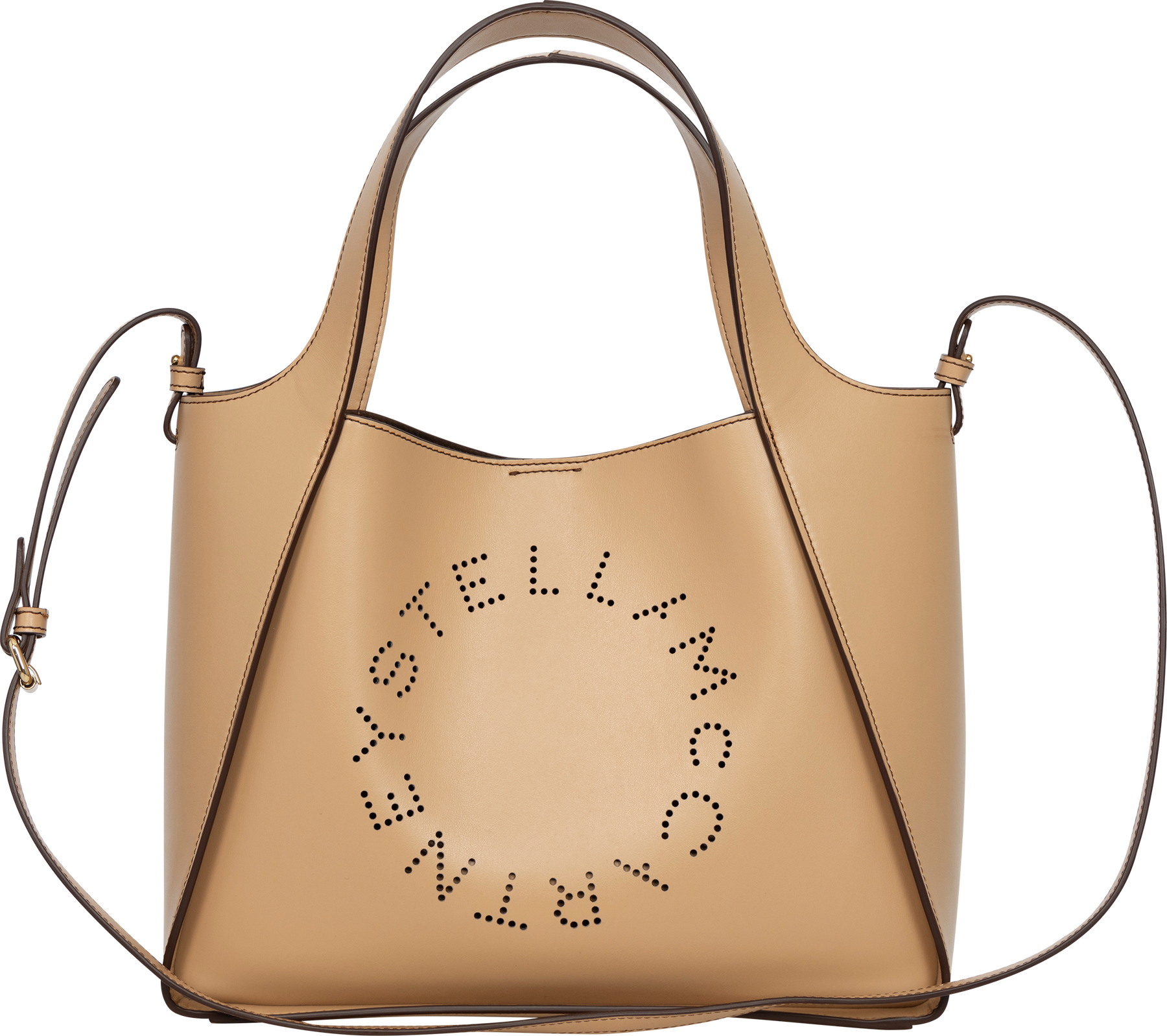 Logo Crossbody Tote Bag - Fawn