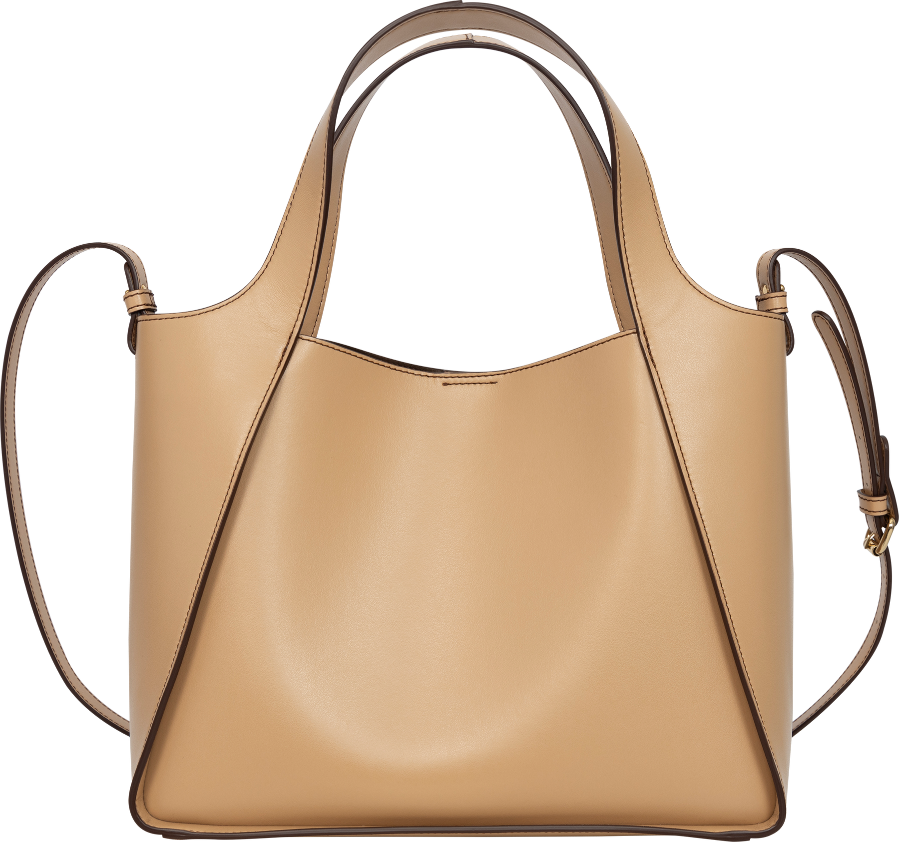 Logo Crossbody Tote Bag - Fawn