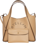 Logo Crossbody Tote Bag - Fawn