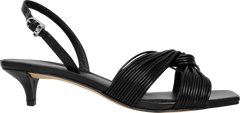 Alessia Kitten Sandal - Black