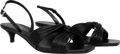 Alessia Kitten Sandal - Svart