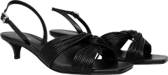 Alessia Kitten Sandal - Black