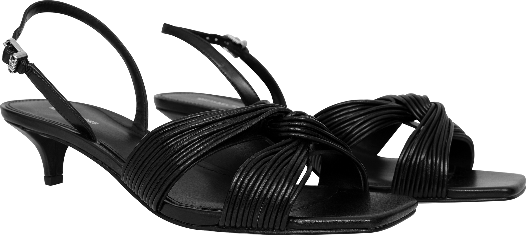 Alessia Kitten Sandal - Svart
