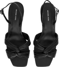 Alessia Kitten Sandal - Black