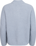 AlphaGZ Short Cardigan - Gråblå Melerad