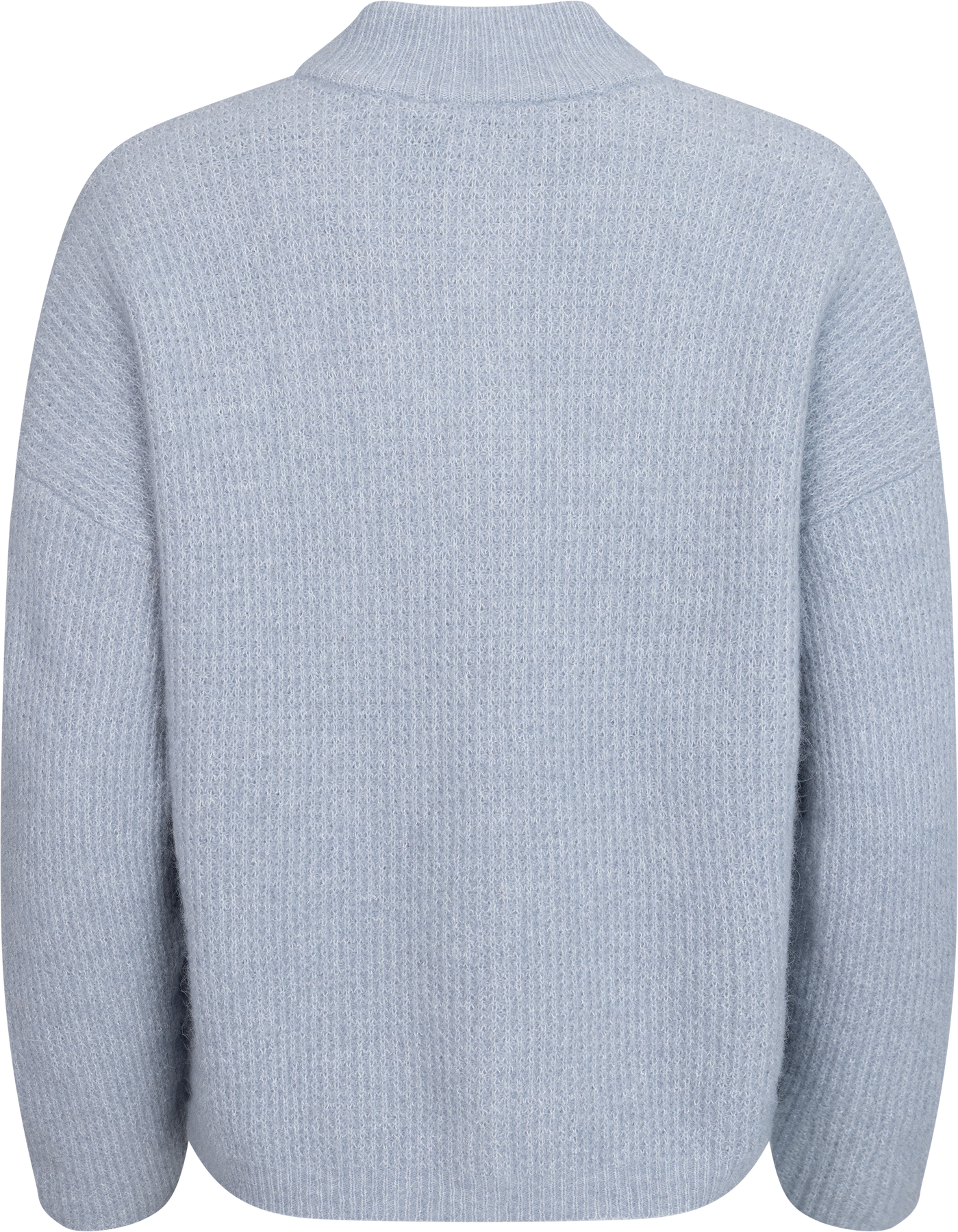 AlphaGZ Short Cardigan - Gråblå Melerad