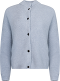 AlphaGZ Short Cardigan - Gråblå Melerad