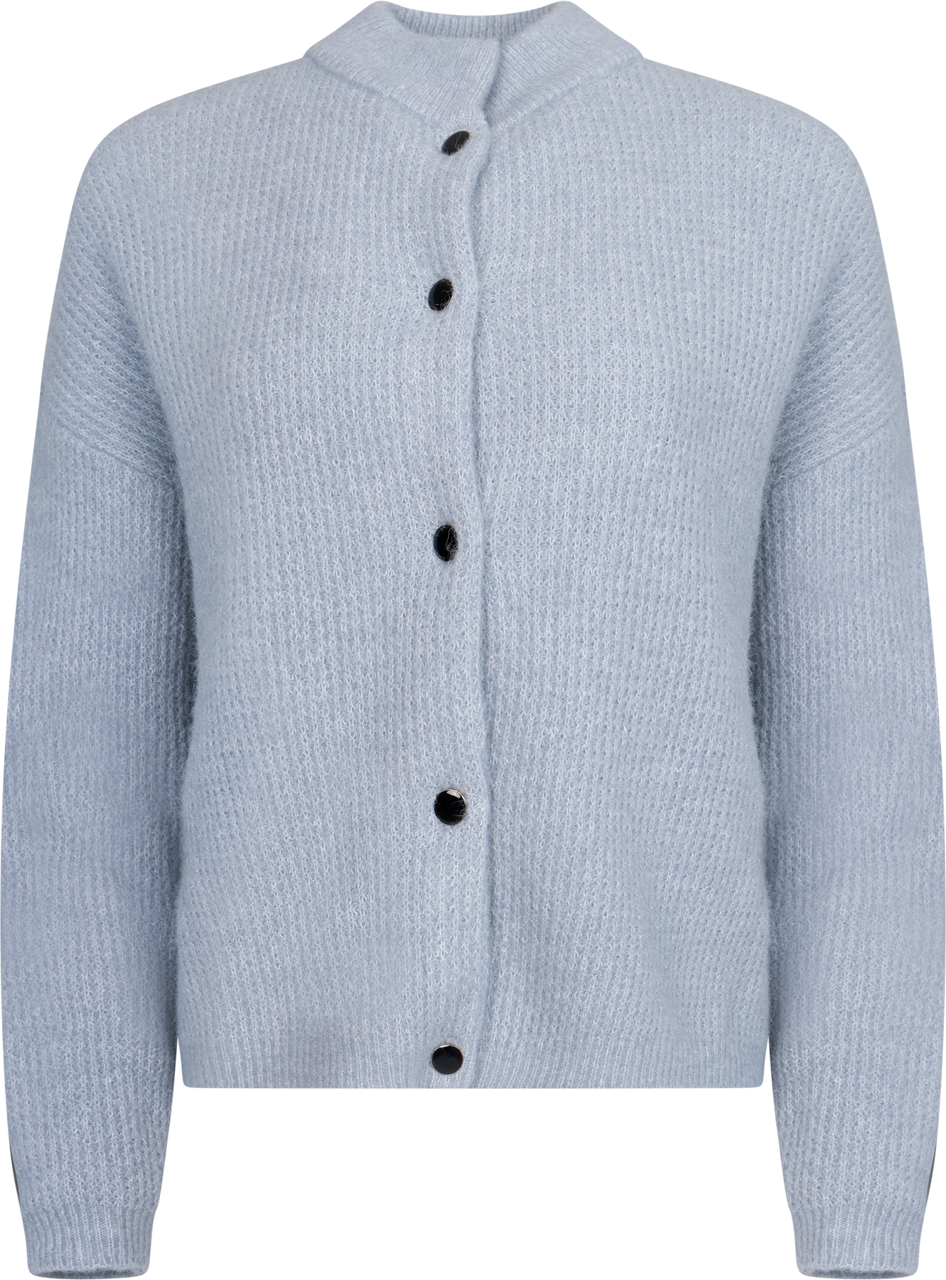 AlphaGZ Short Cardigan - Gråblå Melerad