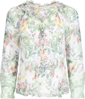 Monica Blouse W/Applique - Ivory