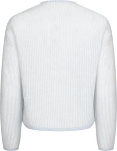Eliza Nenaya Cardigan Stp - Skyway Egret