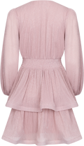 Jade Wave Plisse Dress - Ljusrosa