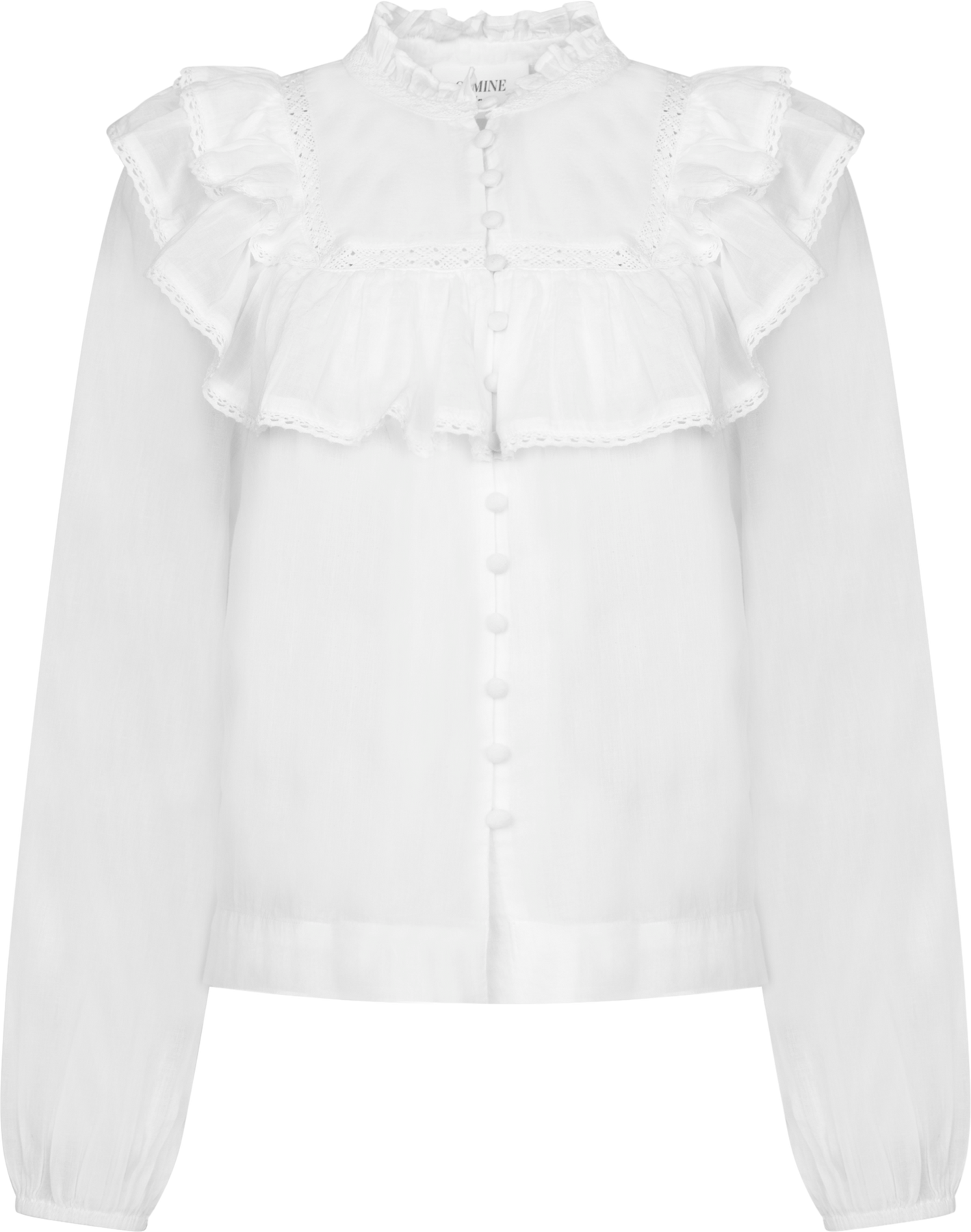 Viva Voile Blus - Vit