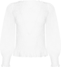 Tiril Smock Top - Vit