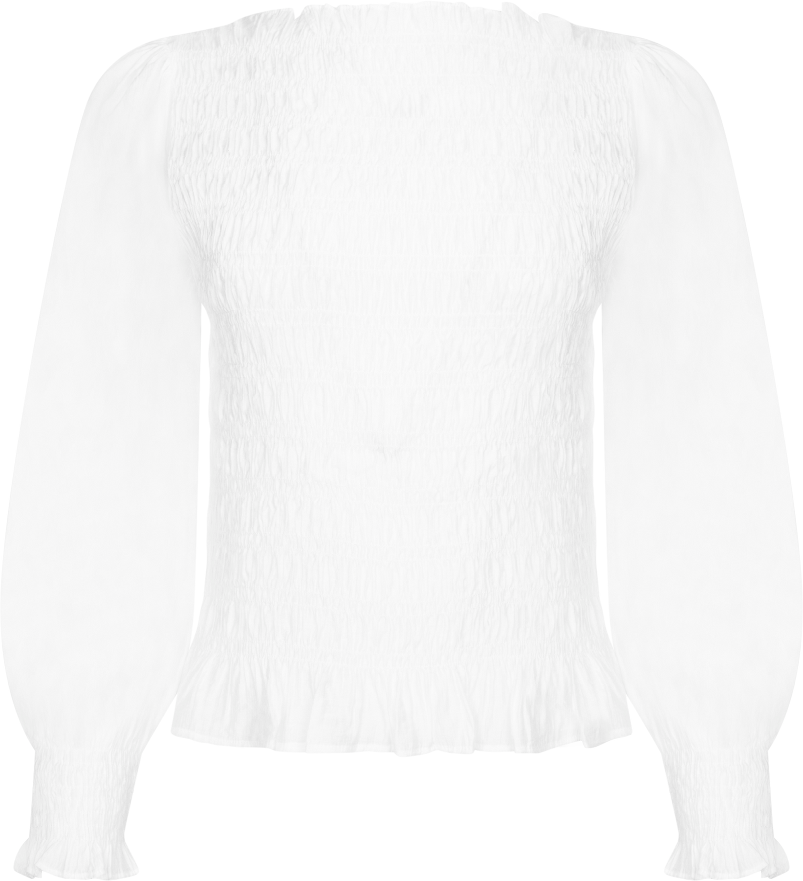 Tiril Smock Top - Vit
