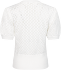 Kari Crochet Tee - Off White