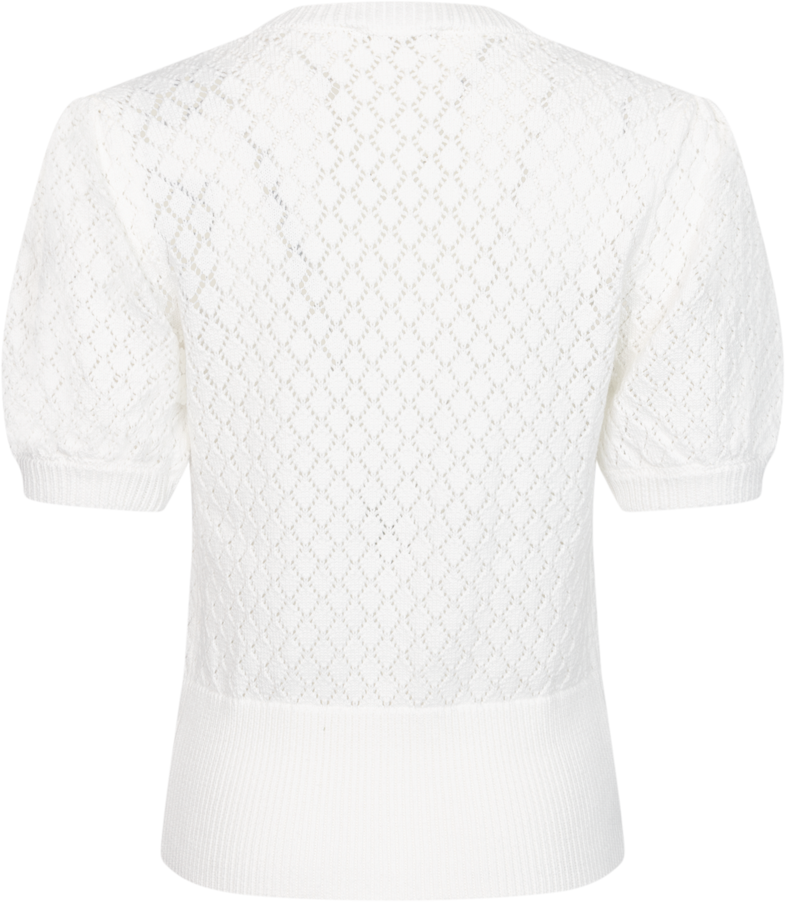 Kari Crochet Tee - Off White