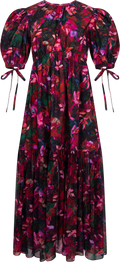 Collage Dress - Hibiscus