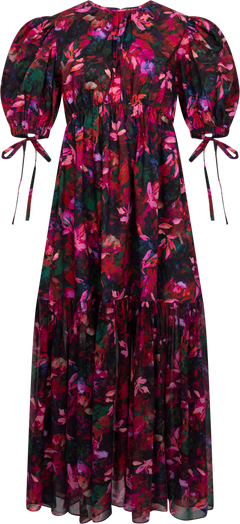 Collage Dress - Hibiscus