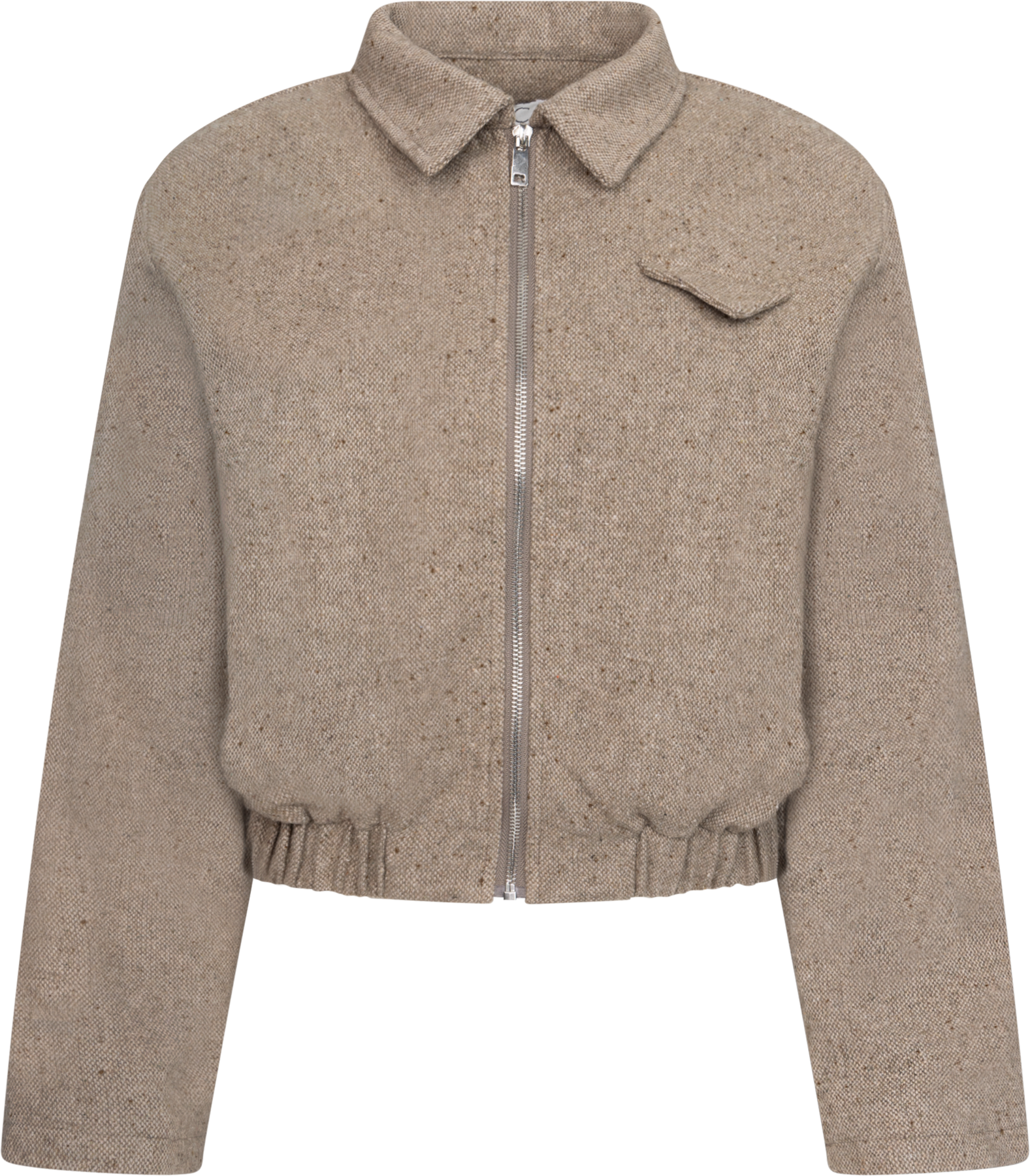 Sarahic Short Jacket - Brun Melange