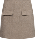 Sarahic Miniskjol - Brown Melange