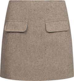Sarahic Mini Skirt - Brown Melange