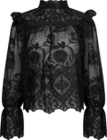 Ellinoric Lace Shirt, Vintage Black
