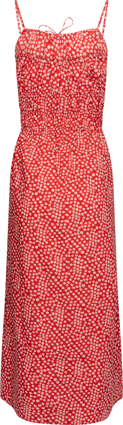 Marianne Midiklänning - Allura Floral - Röd