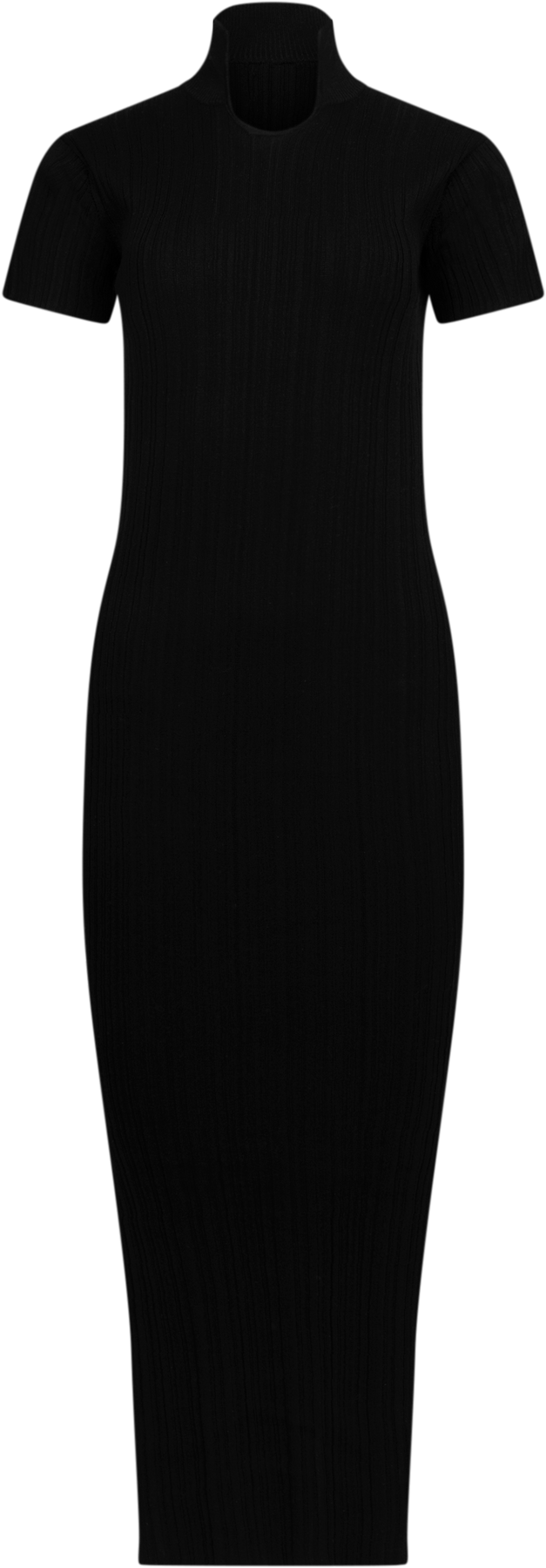 Babba Rib Dress - Svart