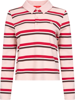 Ally Blouse - Pink Bordeaux Stripe