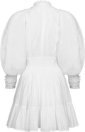 Cotton Slub Mini Dress - Vit